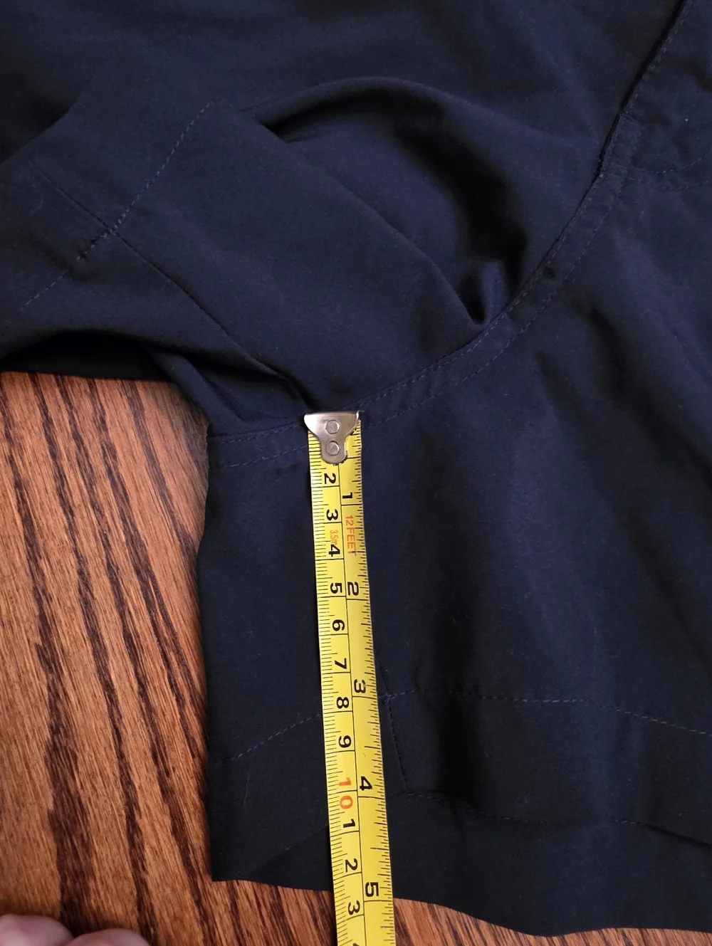 Abercrombie & Fitch Navy Athletic Shorts with White Retro Piping - Size Small